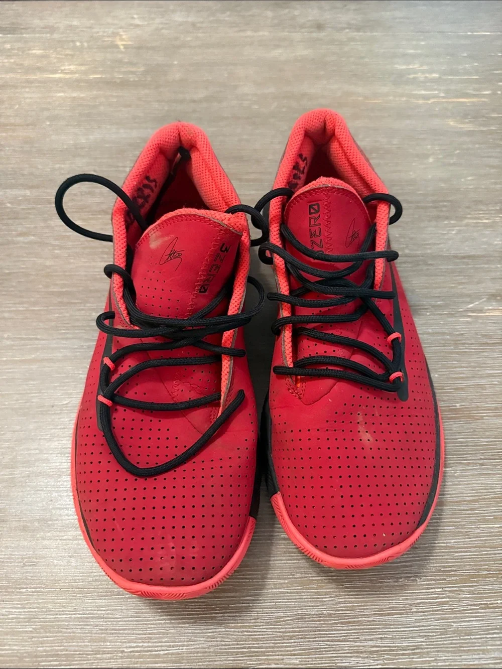 Under Armour Red and Black SC Curry Basketball Shoes